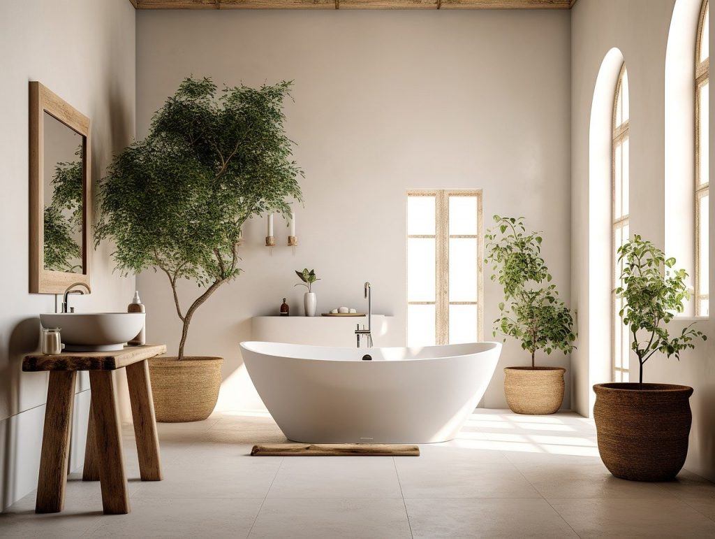 Modern bathroom interior