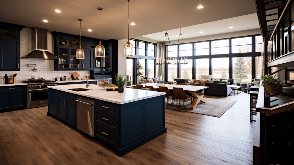 Contemporary kitchen interior
